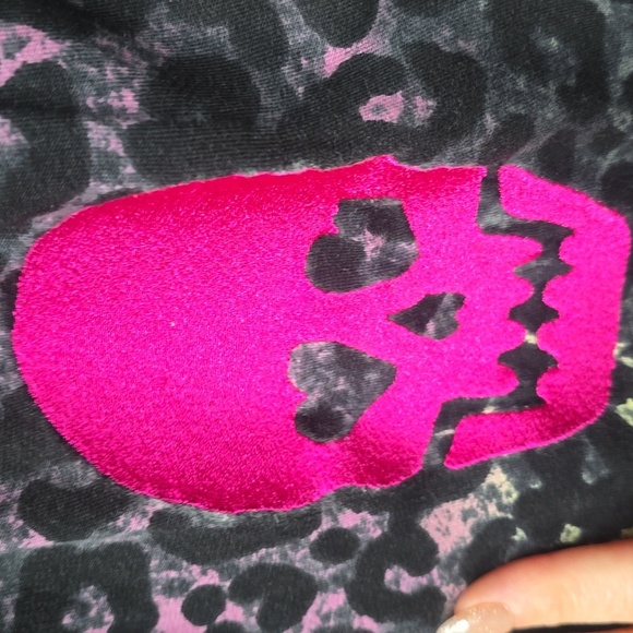 Torrid LoveSick Jogger - Everyday Fleece Leopard Skull 3x NEW NWT - Picture 12 of 14